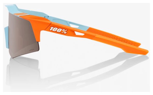 100% Speedcraft XS Soft Tact Two Tone - HiPER Mirror Silver Lens