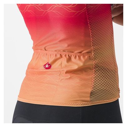 Maillot Manches Courtes Femme Castelli Climber's 2.0 Orange/Rose