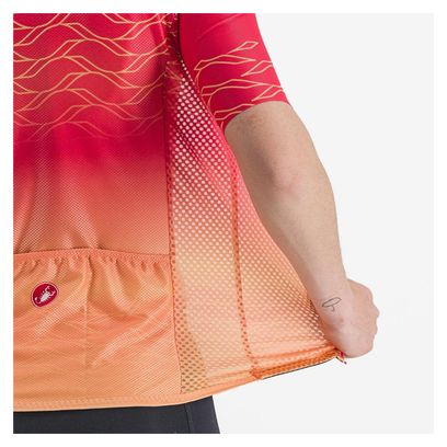 Maillot Manches Courtes Femme Castelli Climber's 2.0 Orange/Rose