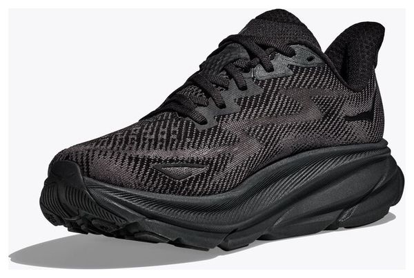 Hoka Clifton 9 Wide Running Shoes Black