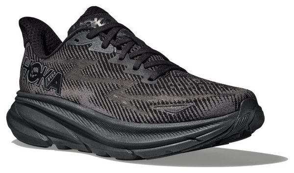 Hoka Clifton 9 Wide Running Schuh Schwarz