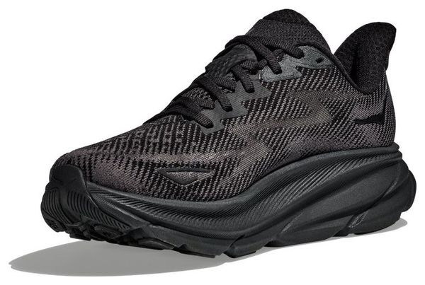 Hoka Clifton 9 Wide Running Schuh Schwarz