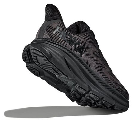 Hoka Clifton 9 Wide Running Schuh Schwarz