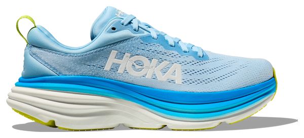 Hoka Bondi 8 Running Shoes Blue Yellow