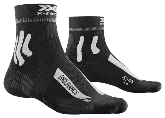 X-SOCKS Endurance 4.0 Calcetines para hombre Negro/Blanco
