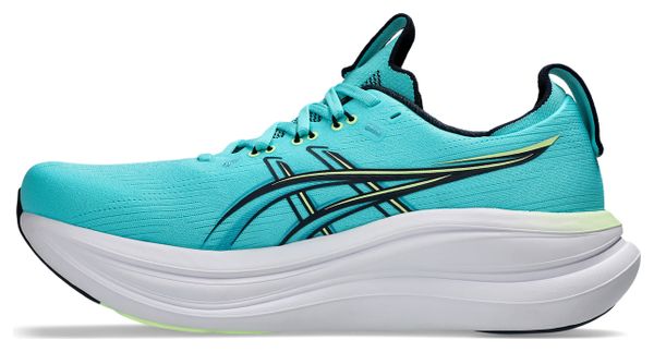 Chaussures Running Asics Gel-Nimbus 28 Bleu/Vert Homme