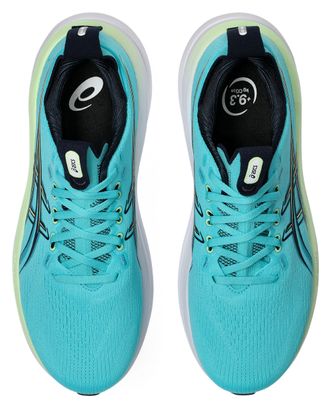 Chaussures Running Asics Gel-Nimbus 28 Bleu/Vert Homme