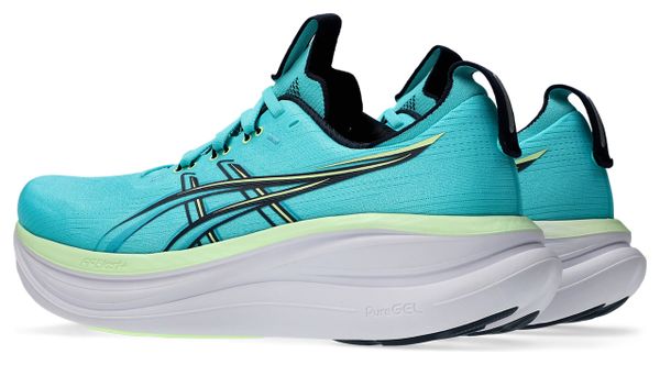 Chaussures Running Asics Gel-Nimbus 28 Bleu/Vert Homme
