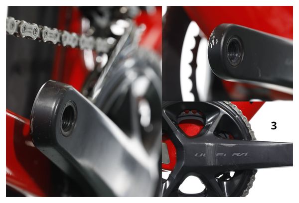 Producto renovado - Bicicleta de carretera Pinarello Prince T700 Shimano Ultégra DI2 12V Rojo/Negro Brillante 2022