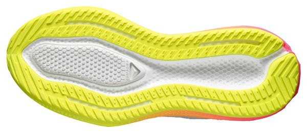 Salomon Aero Glide 4 Gradient Laufschuhe für Herren, grau/gelb/rosa