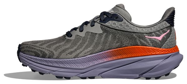 Hoka Challenger 7 Trailrunning-Schuhe Grau/Violett Damen