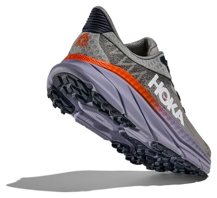 Hoka Challenger 7 Trailrunning-Schuhe Grau/Violett Damen