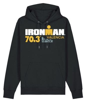 Felpa con cappuccio Ironman 70.3 Valencia nera