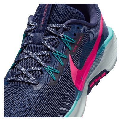 Chaussures Trail Nike Pegasus Trail 5 Bleu/Rose Homme