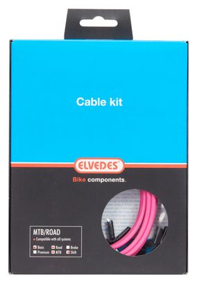 Kit de cables básico Elvedes Cables de transmisión Rosa