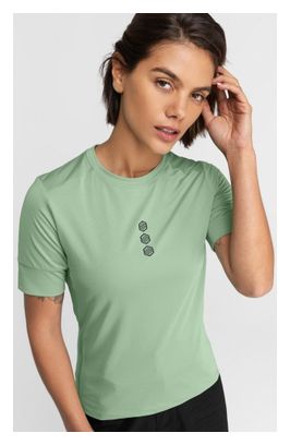 T-shirt cyclisme gravel femme Juniper Vert