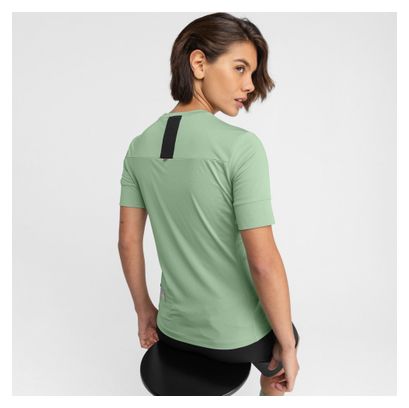 T-shirt cyclisme gravel femme Juniper Vert