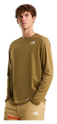 Camiseta técnica de manga larga The North Face Shadow, color caqui, para hombre