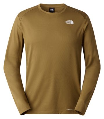 Camiseta técnica de manga larga The North Face Shadow, color caqui, para hombre