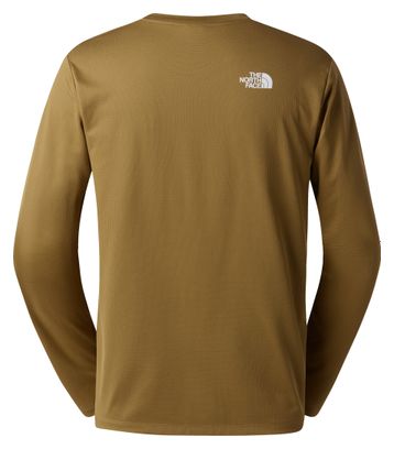 Camiseta técnica de manga larga The North Face Shadow, color caqui, para hombre