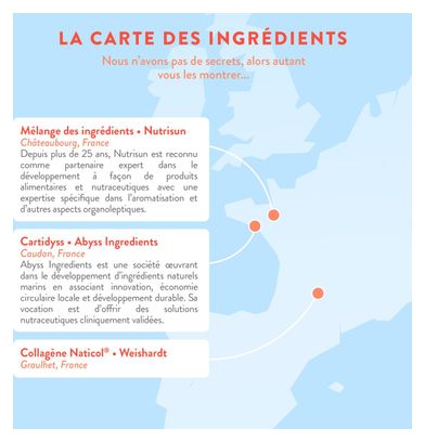 Collagène Marin - Peau et Santé des Articulations - Goût Pêche - 180 grammes
