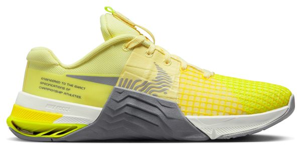 Nike Metcon 8 Yellow Grey Women's Cross Training Shoe