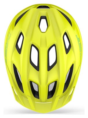 Casco de ciclismo Met Crackerjack Amarillo/Blanco