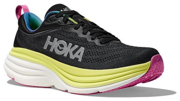 Chaussures de Running Hoka Bondi 8 Noir Jaune