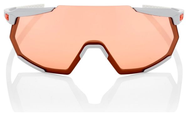 100% Racetrap Sonnenbrille Soft Tact Stone Grey / Coral Lens