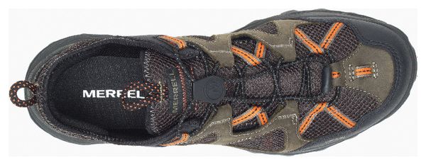 Merrell Speed Strike Leather Sieve Wandersandale Braun