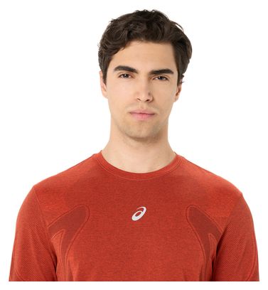 Men's Asics Road Seamless Red Running T-Shirt