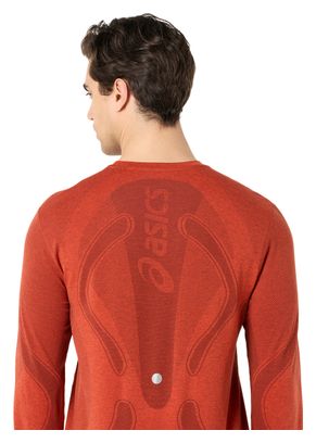 Men's Asics Road Seamless Red Running T-Shirt