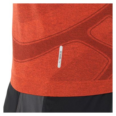 Men's Asics Road Seamless Red Running T-Shirt