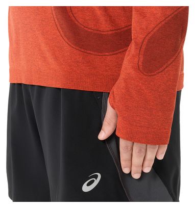Men's Asics Road Seamless Red Running T-Shirt