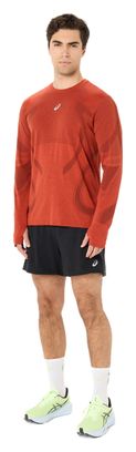Men's Asics Road Seamless Red Running T-Shirt