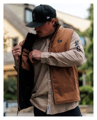 DHaRCO Sherpa Kyle Strait Wende-Weste für Herren, Schwarz/Beige