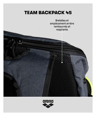 Backpack ARENA TEAM BACKPACK 45 Gray Black
