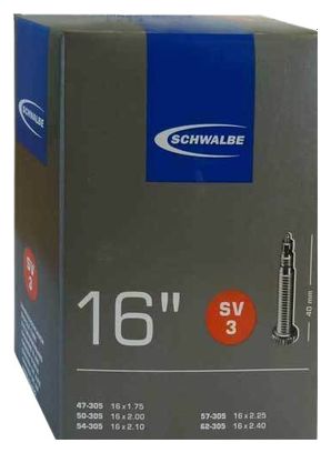 Chambre à Air Schwalbe SV3 16'' Presta 40 mm