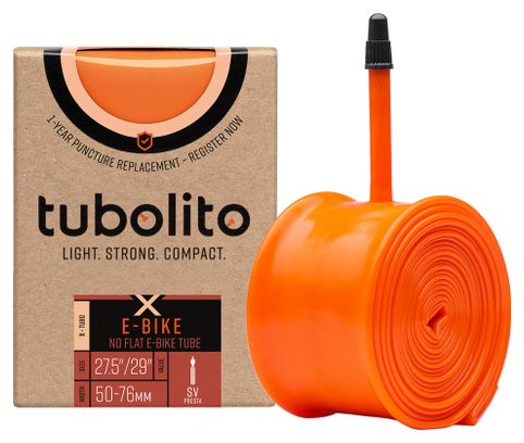 Tubolito X-Tubo E-Bike verstärkter Schlauch 27,5''/29'' Presta 42 mm
