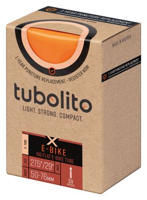 Tubolito X-Tubo E-Bike verstärkter Schlauch 27,5''/29'' Presta 42 mm