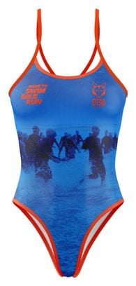 Otso Swim Bike Run 1 Piece Swimsuit Blue