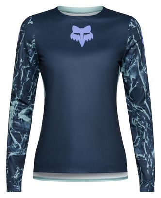 Maglia a maniche lunghe Fox Ranger Image Print blu da donna
