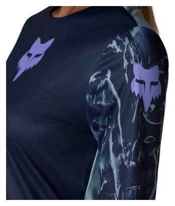 Maglia a maniche lunghe Fox Ranger Image Print blu da donna