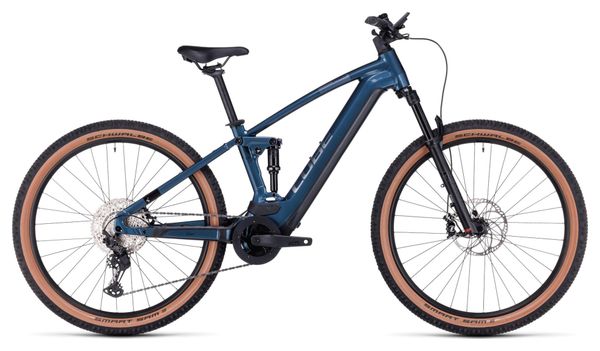 Cube Stereo Hybrid 120 Race 750 Elektrisch Volledig Geveerd MTB Shimano Deore/XT 12S 750 Wh 27.5'' Benzine Blauw 2023