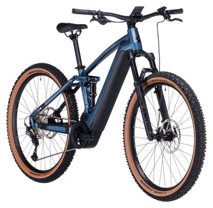 Cube Stereo Hybrid 120 Race 750 Electric Full Suspension MTB Shimano Deore/XT 12S 750 Wh 27.5'' Petrol Blue 2023
