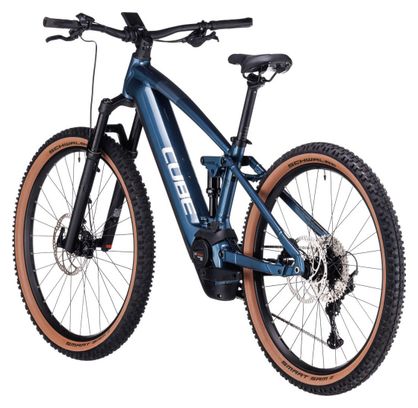 VTT Électrique Tout-Suspendu Cube Stereo Hybrid 120 Race 750 Shimano Deore/XT 12V 750 Wh 27.5'' Bleu Petrol 2023