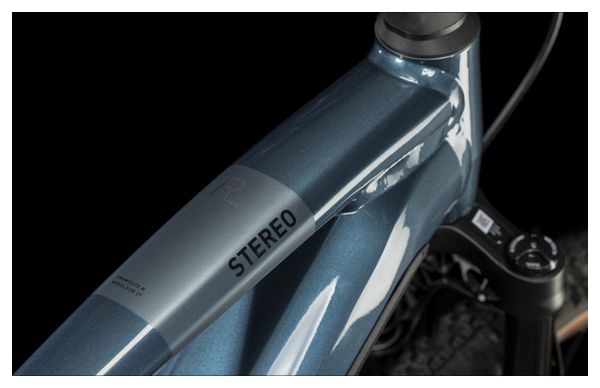 Cube Stereo Hybrid 120 Race 750 MTB eléctrica de suspensión total Shimano Deore/XT 12S 750 Wh 27.5'' Azul petróleo 2023