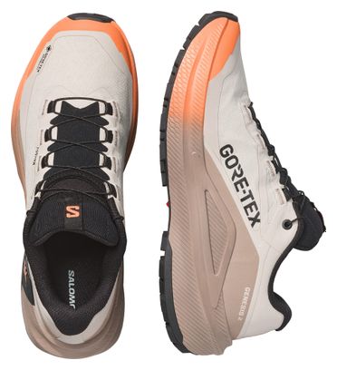Salomon Genesis 2 GTX Women's Trail Running Shoes - Beige/Orange