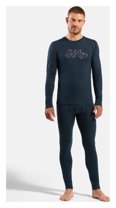 Odlo Merino 200 "80th Anniversary" Edition Baselayer Tights, Dark Blue, Men's