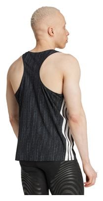adidas Adizero Tank Top Zwart Heren